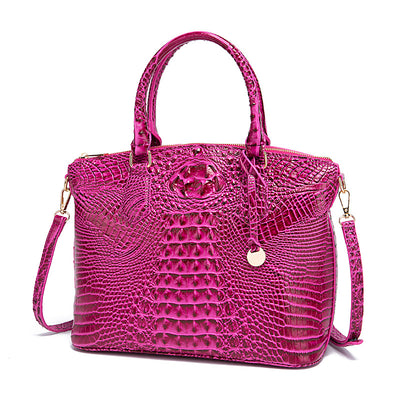 Sac fourre-tout à motif crocodile vintage