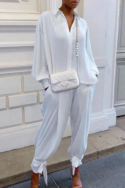 2Pcs Cozy Ribbed Loungewear Set