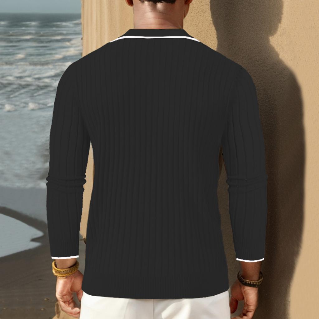 Aule Rib Knit L Polo Shirt