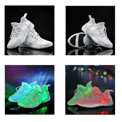 Luminous Fiber Optic Shoes