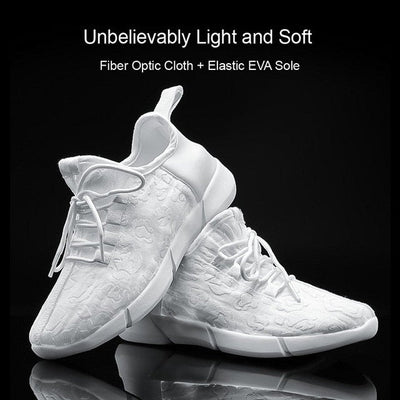 Chaussures lumineuses à fibre optique