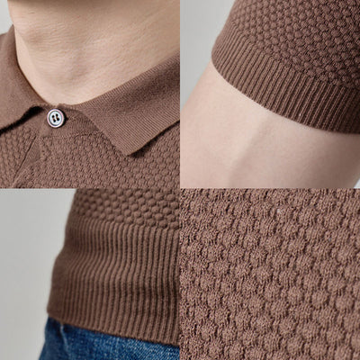 Aule Plumb Knit Polo