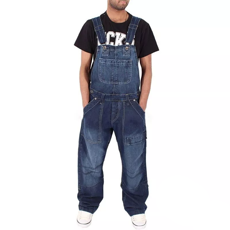 Aule Denim Cargo Overalls