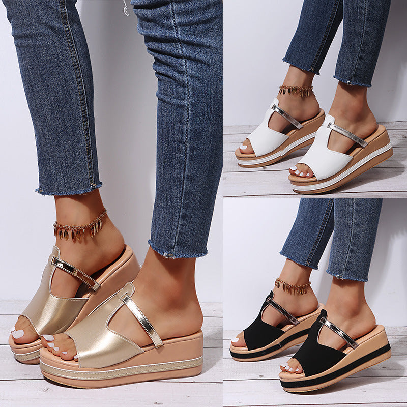 Hollow Platform Sandals