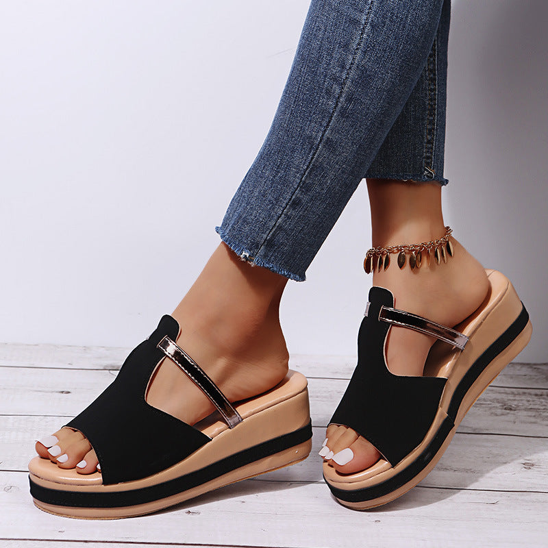 Hollow Platform Sandals