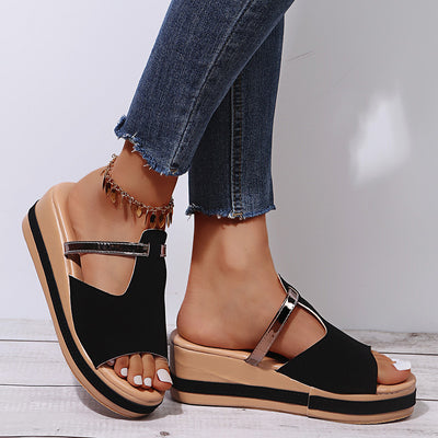 Hollow Platform Sandals