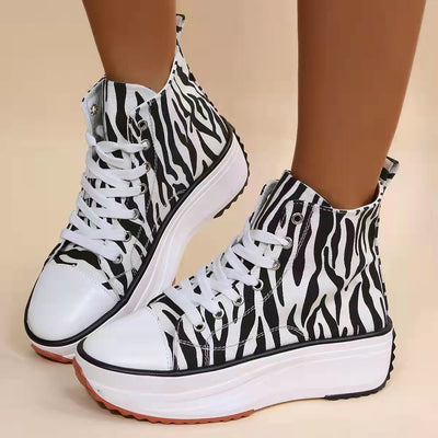 Retro Canvas Platform Sneakers