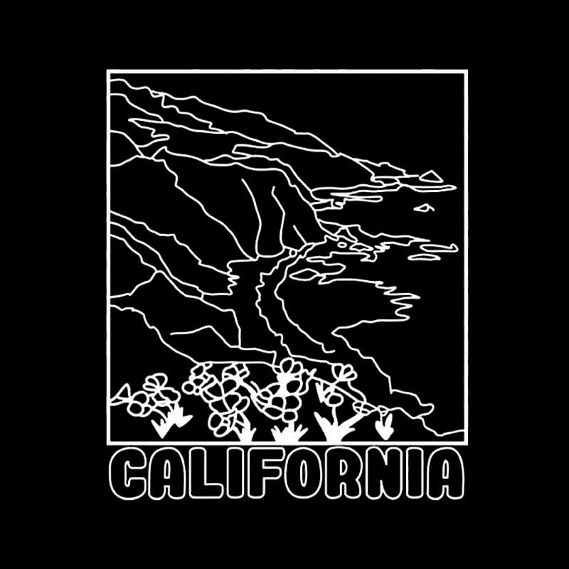 Camiseta con mapa de California