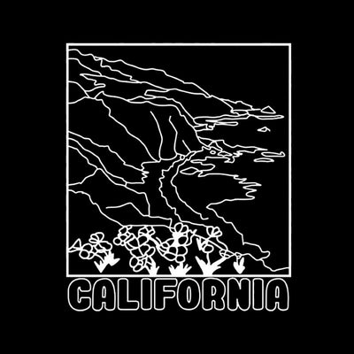 Camiseta con mapa de California