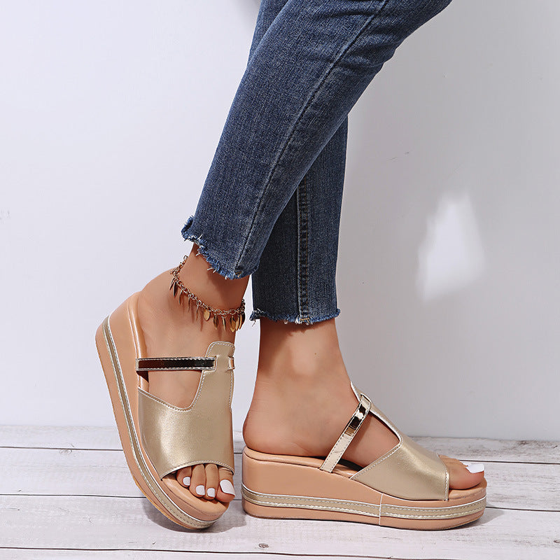 Hollow Platform Sandals