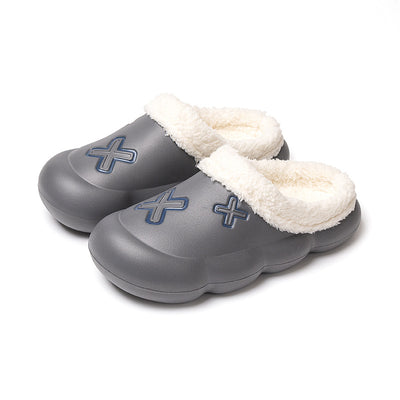 Warm Cross Pattern Clogs