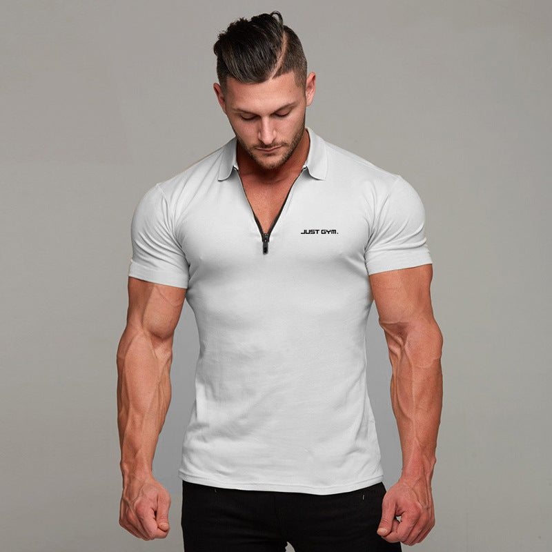 Muscle Fit Gym Polo Shirt