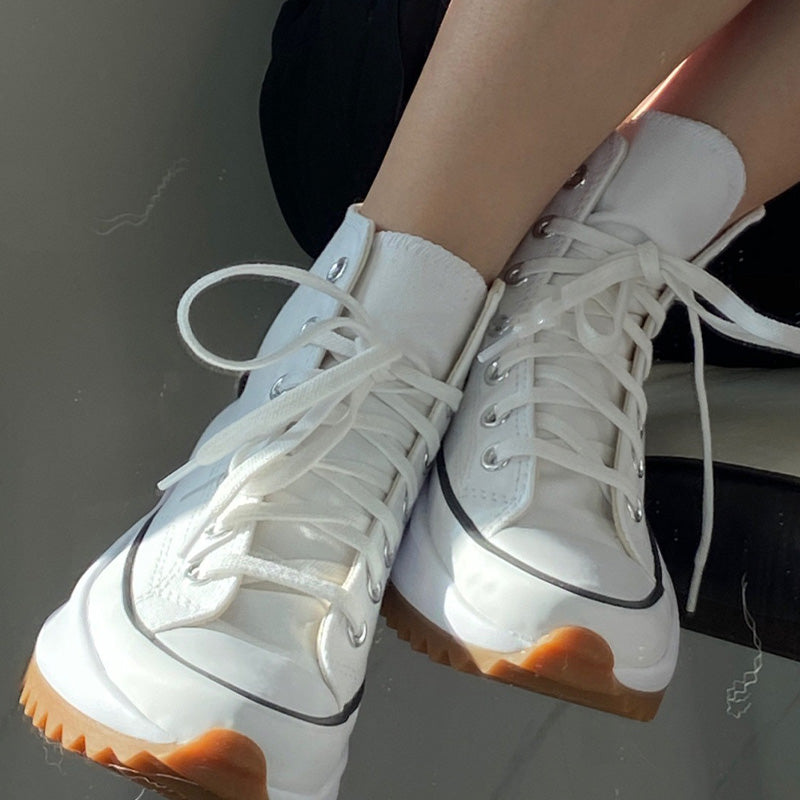 Retro Canvas Platform Sneakers