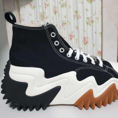 Lace-up Color Sole Sneakers