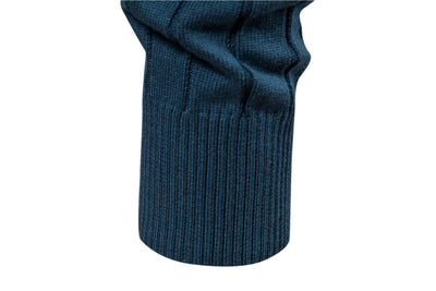 Diamond Pattern Zipper Sweater