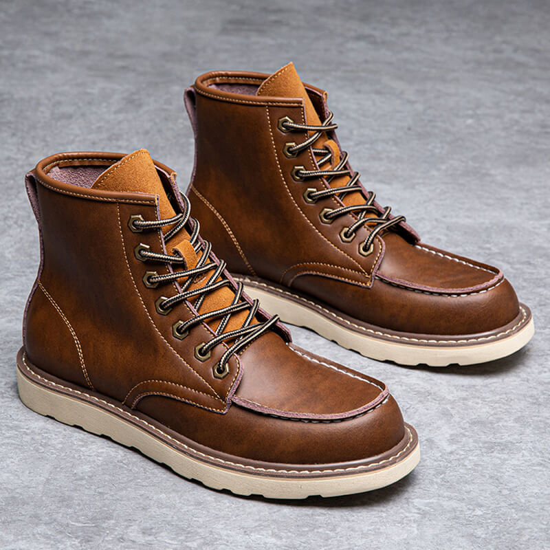 Aule Genuine Leather Martin Boots