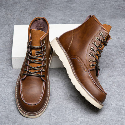 Aule Genuine Leather Martin Boots