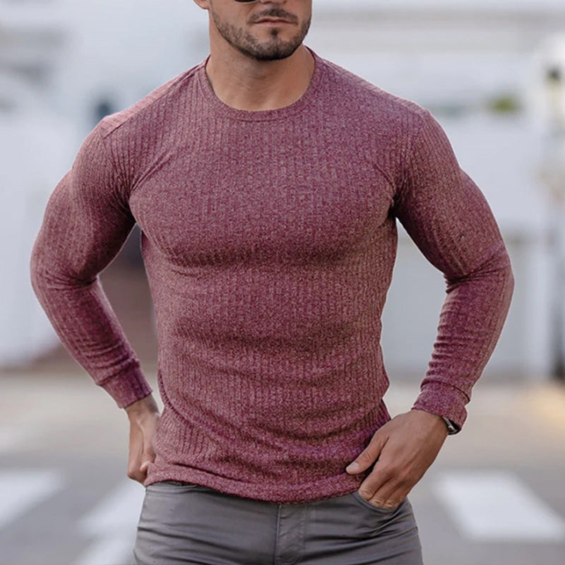Knit Muscle Fit T-shirt