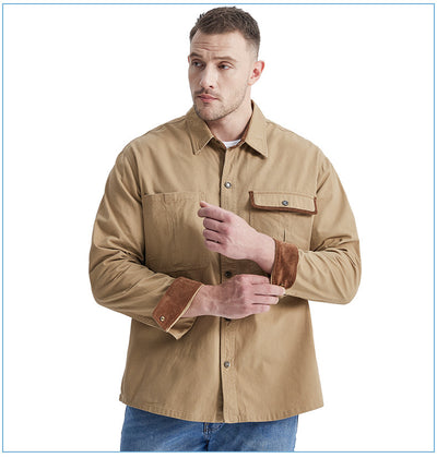 Work Land Lapel Collar Shirt