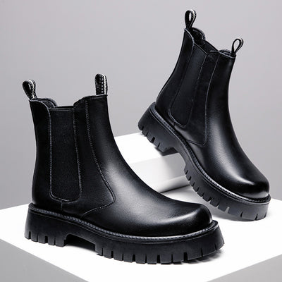 Aule High-top Leather Ankle Boots