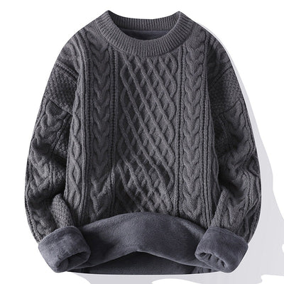 Suéter con patrón retorcido