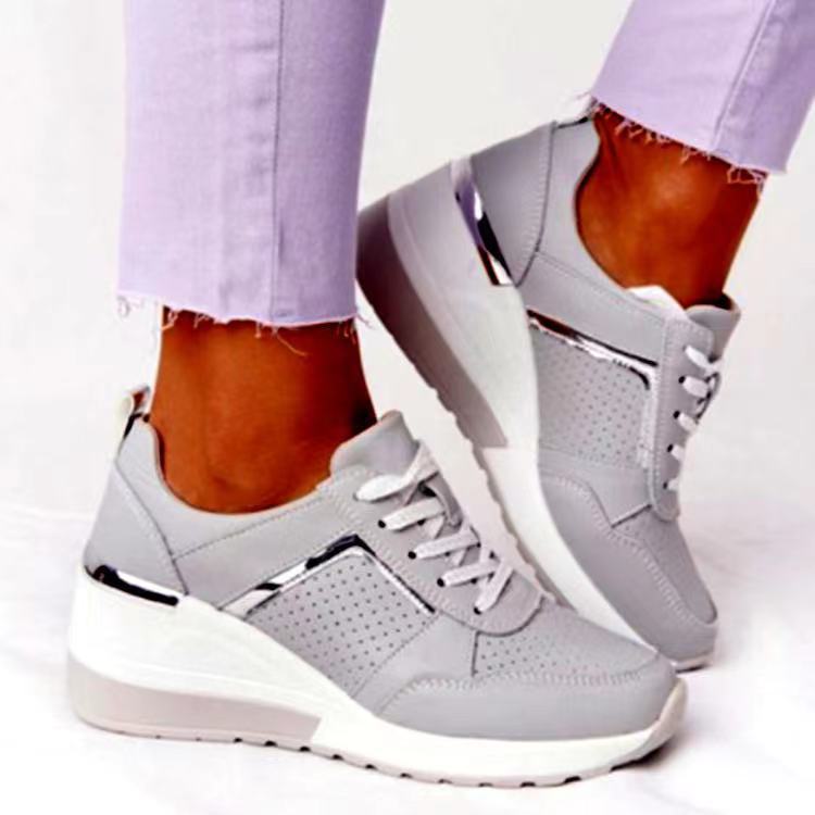 Leisure Block Platform Sneakers