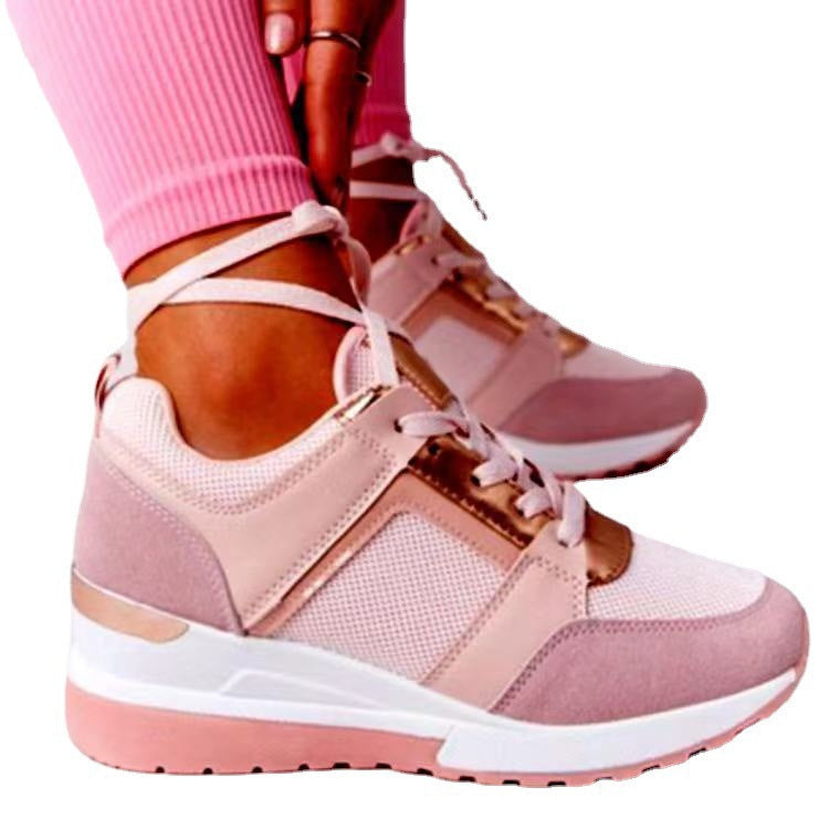 Leisure Block Platform Sneakers