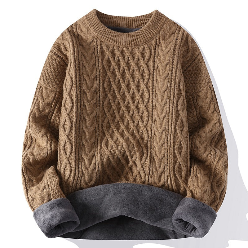 Suéter con patrón retorcido