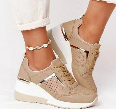 Leisure Block Platform Sneakers